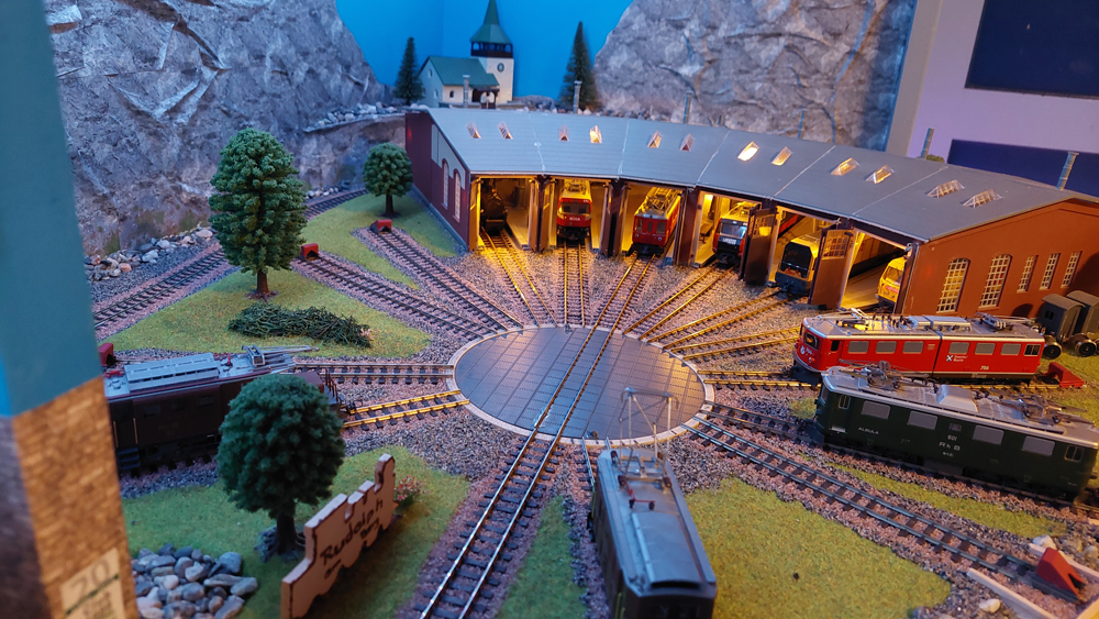 Drehscheibe mit Depot